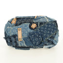 LOUIS VUITTON Monogram Patchwork Denim Bowery Tas Blauw M95376 LV Auth am11889SM-5
