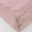 Christian Dior Lady Dior Cannage Plastic Handle Bag Nylon 2way Auth am11890A-15