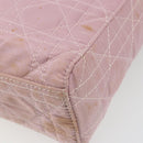 Christian Dior Lady Dior Cannage Plastic Handle Bag Nylon 2way Auth am11890A-16