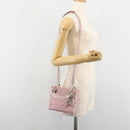 Christian Dior Lady Dior Cannage Plastic Handle Bag Nylon 2way Auth am11890A-27