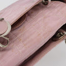 Christian Dior Lady Dior Cannage Plastic Handle Bag Nylon 2way Auth am11890A-7
