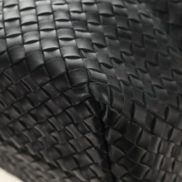 BOTTEGA VENETA INTRECCIATO Cabas PM Hand Bag Leather Black Auth am11891SM