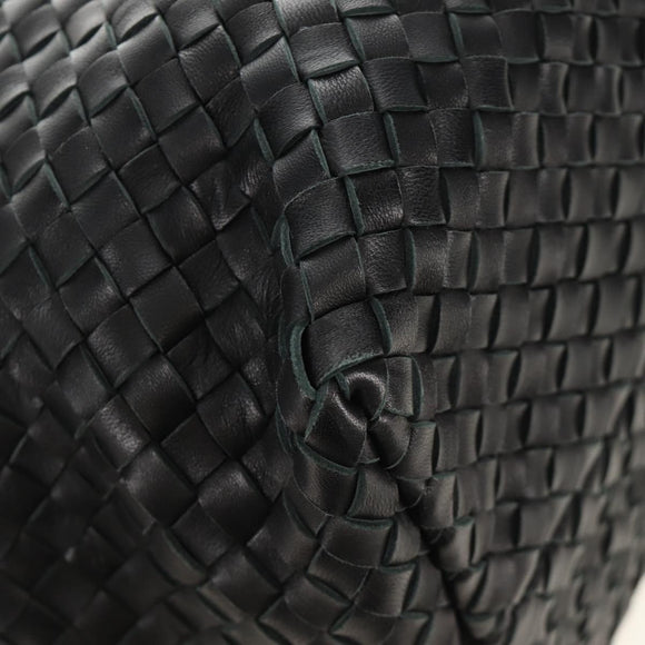 BOTTEGA VENETA INTRECCIATO Cabas PM Hand Bag Leather Black Auth am11891SM
