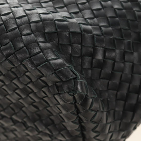 BOTTEGA VENETA INTRECCIATO Cabas PM Hand Bag Leather Black Auth am11891SM
