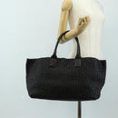 BOTTEGA VENETA INTRECCIATO Cabas PM Hand Bag Leather Black Auth am11891SM-23