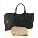 BOTTEGA VENETA INTRECCIATO Cabas PM Hand Bag Leather Black Auth am11891SM-12
