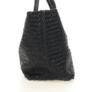 BOTTEGA VENETA INTRECCIATO Cabas PM Hand Bag Leather Black Auth am11891SM-4