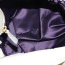 Miu Miu Side Ribbon Hand Bag Leather 2way Gray Gold Auth am11892V-11