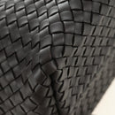 BOTTEGA VENETA INTRECCIATO Cabas PM Hand Bag Leather Dark Brown Auth am11893SM-15