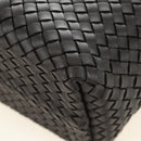 BOTTEGA VENETA INTRECCIATO Cabas PM Hand Bag Leather Dark Brown Auth am11893SM-16