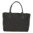BOTTEGA VENETA INTRECCIATO Cabas PM Hand Bag Leather Dark Brown Auth am11893SM-13