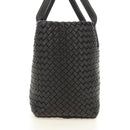 BOTTEGA VENETA INTRECCIATO Cabas PM Hand Bag Leather Dark Brown Auth am11893SM-4