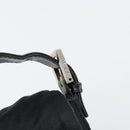 FENDI Mamma Baguette Shoulder Bag Cotton Jersey Black Silver Auth am11894A-18