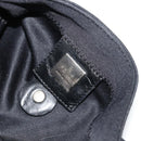 FENDI Mamma Baguette Shoulder Bag Cotton Jersey Black Silver Auth am11894A-10
