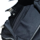 FENDI Mamma Baguette Shoulder Bag Cotton Jersey Black Silver Auth am11895V-20