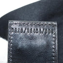 FENDI Mamma Baguette Shoulder Bag Cotton Jersey Black Silver Auth am11895V-25