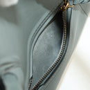 CELINE Luggage Small Square Phantom Hand Bag Leather Gray Gold Auth am11897M-18