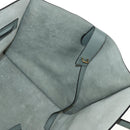CELINE Luggage Small Square Phantom Hand Bag Leather Gray Gold Auth am11897M-21
