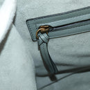 CELINE Luggage Small Square Phantom Hand Bag Leather Gray Gold Auth am11897M-22