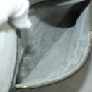 CELINE Luggage Small Square Phantom Hand Bag Leather Gray Gold Auth am11897M-23