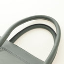 CELINE Luggage Small Square Phantom Hand Bag Leather Gray Gold Auth am11897M-8