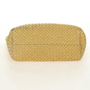 BOTTEGA VENETA INTRECCIATO Cabas PM Hand Bag Leather Gold 141498 Auth am11898V-5