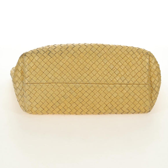 BOTTEGA VENETA INTRECCIATO Cabas PM Hand Bag Leather Gold 141498 Auth am11898V