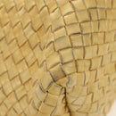 BOTTEGA VENETA INTRECCIATO Cabas PM Hand Bag Leather Gold 141498 Auth am11898V-10