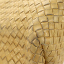 BOTTEGA VENETA INTRECCIATO Cabas PM Hand Bag Leather Gold 141498 Auth am11898V-15