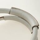 Chloe Paddington Hand Bag Leather White Gold Silver Auth am11899V-10