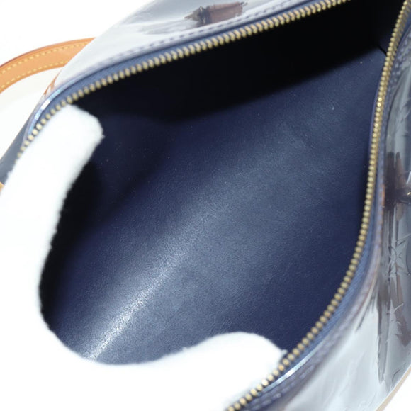 LOUIS VUITTON Monogram Vernis Bedford Hand Bag Indigo M91330 LV Auth am11900V