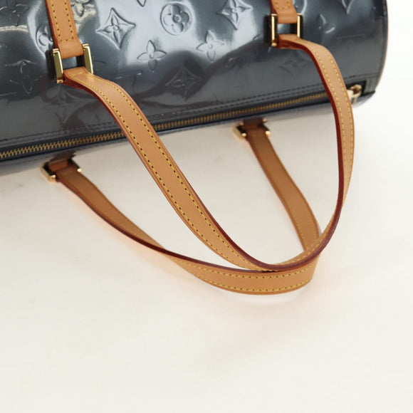 LOUIS VUITTON Monogram Vernis Bedford Hand Bag Indigo M91330 LV Auth am11900V