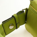 FENDI PORTER Collaboration Mamma Baguette Nylon LIme Green Silver Auth am11901M-10