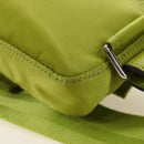 FENDI PORTER Collaboration Mamma Baguette Nylon LIme Green Silver Auth am11901M-20