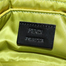 FENDI PORTER Collaboration Mamma Baguette Nylon LIme Green Silver Auth am11901M-25