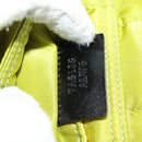 FENDI PORTER Collaboration Mamma Baguette Nylon LIme Green Silver Auth am11901M-12