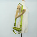 FENDI PORTER Collaboration Mamma Baguette Nylon LIme Green Silver Auth am11901M-29