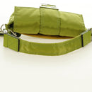 FENDI PORTER Collaboration Mamma Baguette Nylon LIme Green Silver Auth am11901M-7