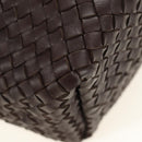 BOTTEGA VENETA INTRECCIATO Cabas PM Hand Bag Leather Brown 141498 Auth am11902SM-15