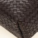 BOTTEGA VENETA INTRECCIATO Cabas PM Hand Bag Leather Brown 141498 Auth am11902SM-18