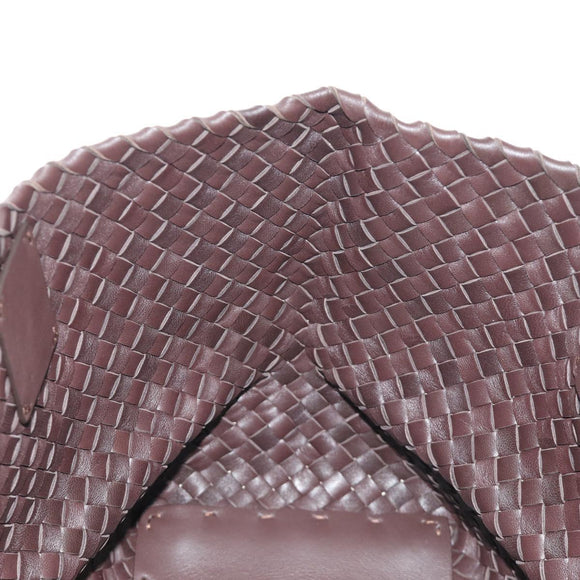 BOTTEGA VENETA INTRECCIATO Cabas PM Hand Bag Leather Brown 141498 Auth am11902SM