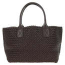 BOTTEGA VENETA INTRECCIATO Cabas PM Hand Bag Leather Brown 141498 Auth am11902SM-13