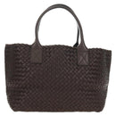 BOTTEGA VENETA INTRECCIATO Cabas PM Hand Bag Leather Brown 141498 Auth am11902SM-2