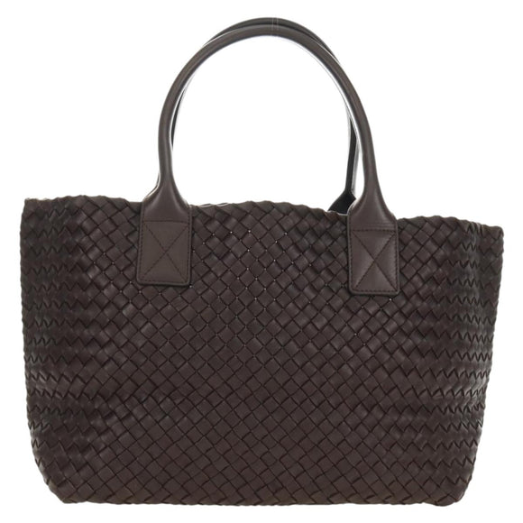 BOTTEGA VENETA INTRECCIATO Cabas PM Hand Bag Leather Brown 141498 Auth am11902SM