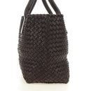 BOTTEGA VENETA INTRECCIATO Cabas PM Hand Bag Leather Brown 141498 Auth am11902SM-3