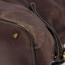 Chloe Paddington Hand Bag Leather Brown Gold Silver Auth am11904A-9