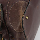 Chloe Paddington Hand Bag Leather Brown Gold Silver Auth am11904A-16
