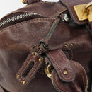 Chloe Paddington Hand Bag Leather Brown Gold Silver Auth am11904A-18