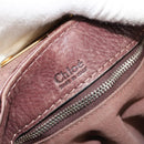 Chloe Paddington Hand Bag Leather Brown Gold Silver Auth am11904A-19