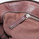 Chloe Paddington Hand Bag Leather Brown Gold Silver Auth am11904A-22